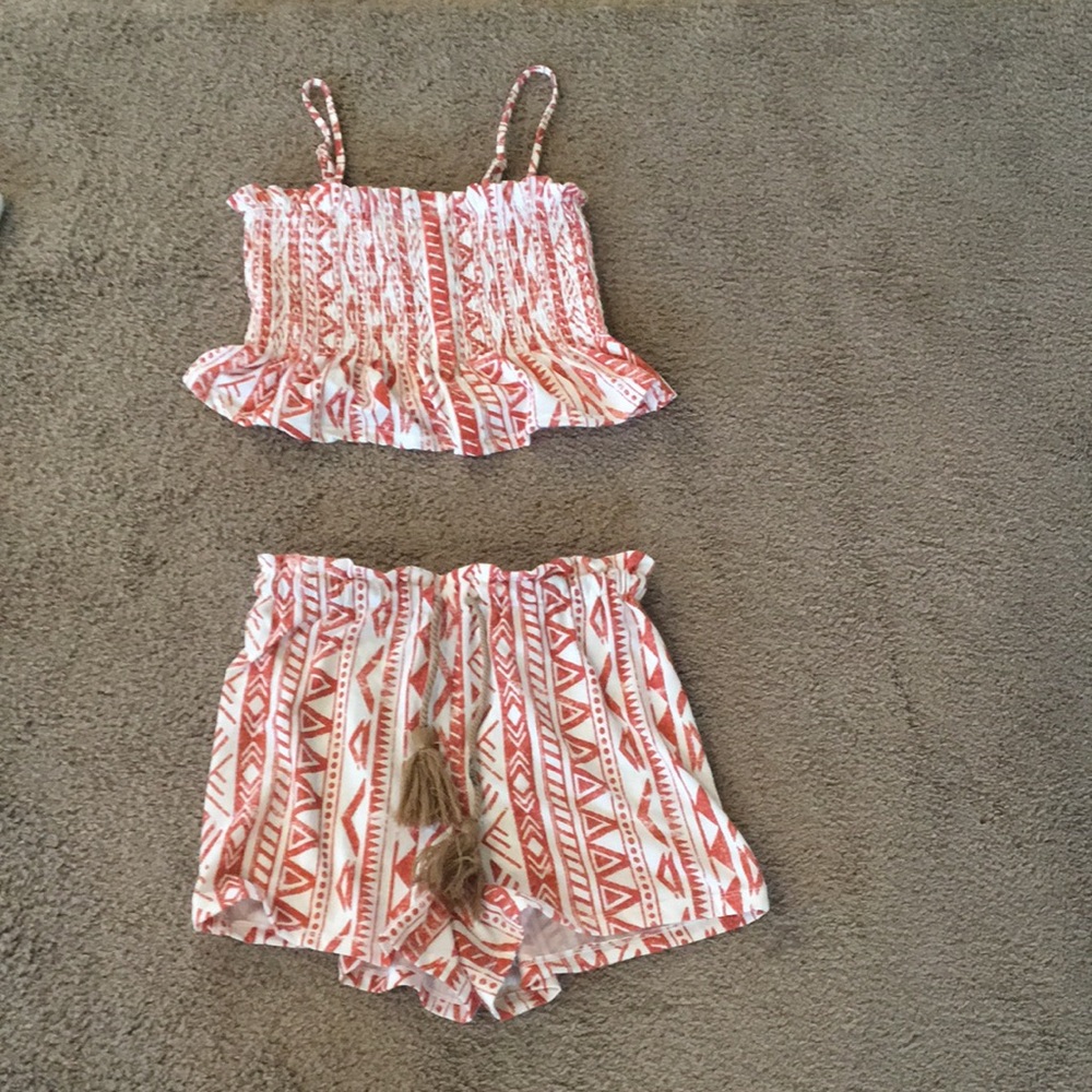 Juniors tank and shorts set